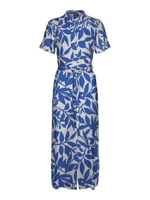 VERO MODA Blusekjole 'VMEasy Joy'  blå / naturhvid