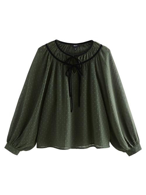 Next Bluse  khaki / lysegrøn / sort