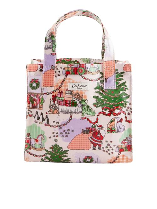 Cath Kidston Håndtaske 'Paddington Check'  grøn / lilla / orange / naturhvid