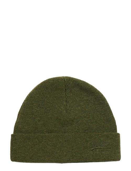 Essential Logo Knitted Beanie Superdry Khaki