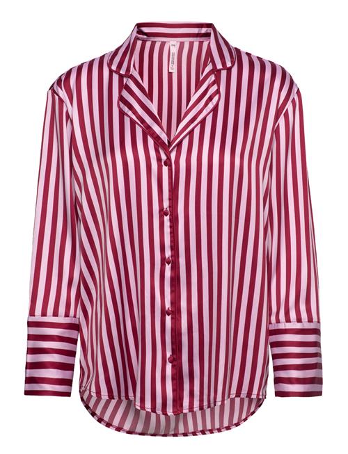 Satin Long-Sleeved Jacket Hunkemöller Pink