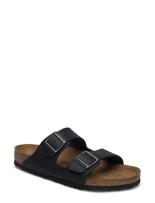 Arizona Natural Leather Oiled Birkenstock Black