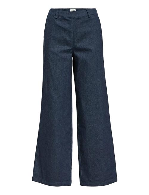 Objjune Wide Denim Pants E Div Object Navy