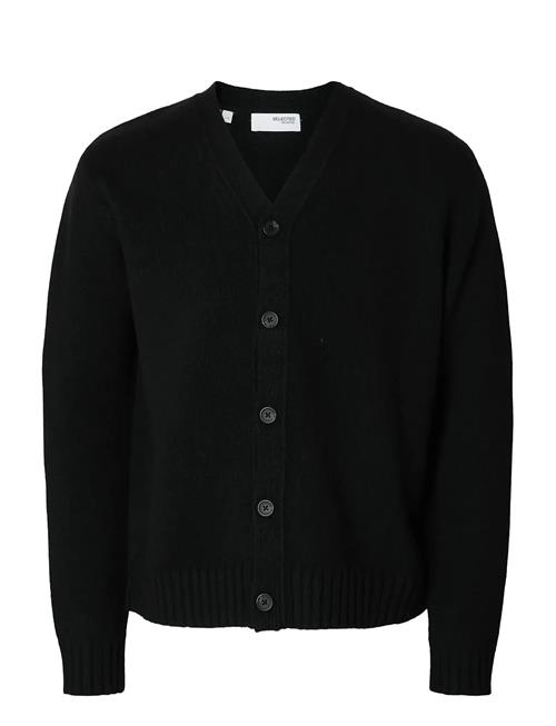 Slhcody Ls Knit Relaxed Cardigan Selected Black