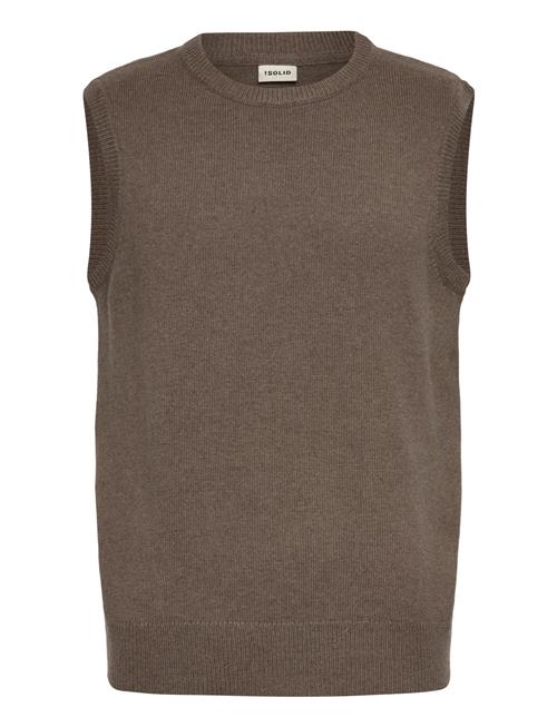 Sdrick Vest Solid Brown