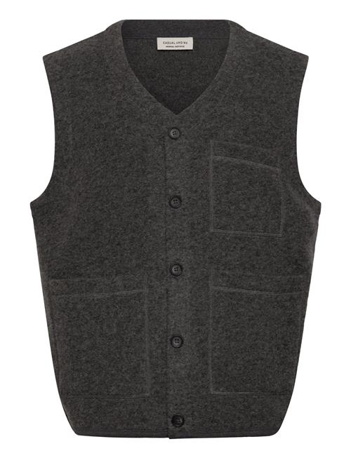 Cfraf 0218 Wool Fleece Gillet Casual Friday Grey