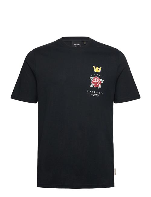 Rose And Crown Graphic T-Shirt Lyle & Scott Navy
