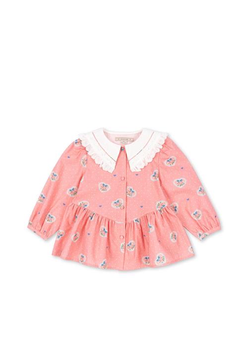 Konges Sløjd GOTS Coeur Skjorte Med Krave Cher Coeur Rose  Cher Coeur Rose 4 Y  Lyserød  4 år  kvinde