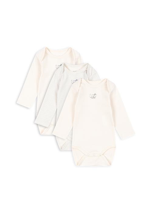 Fanga Fontana Fio Stripe 3-pack Long Sleeves Body Blue Mix  Blue Mix 3 months  Blå  3 måneder  mand