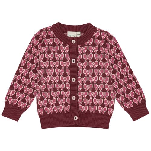 Flöss Nova Cardigan Bordeaux Bow  Bordeaux Bow-74 cm  Rød  74 cm  kvinde