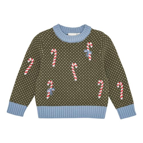 Flöss Jesper Sweater Dark Green Christmas  Dark Green Christmas-92 cm  Grøn  92 cm  mand