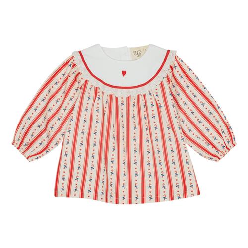 Flöss Noelle Kjole Holiday Stripe  Holiday Stripe-134 cm  Rød  134 cm  kvinde