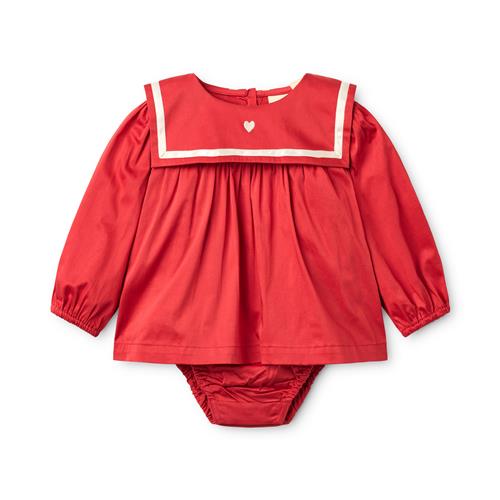 Flöss Bay Romper Poppy Red  Poppy Red-74 cm  Rød  74 cm  kvinde