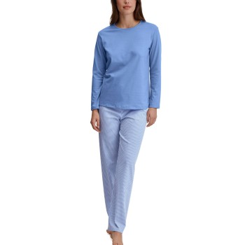 Calida Lovely Nights Pyjamas Lyseblå bomuld Large Dame