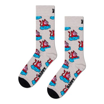 Happy socks Strømper Bad Pig Sock Grå Str 41/46