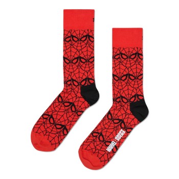 Happy socks Strømper Marvel Spider Man Thwip Sock Rød Mønster  bomuld Str 41/46