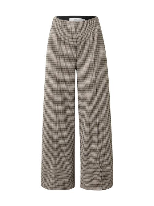 ICHI Bukser med fals  sand / brun / sort