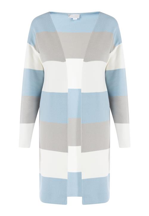 RISA Cardigan 'Vanne'  lyseblå / lysegrå / hvid