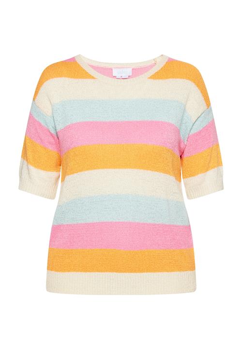 usha BLUE LABEL Pullover  mint / orange / lys pink / uldhvid