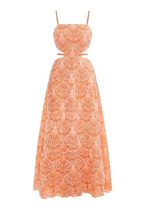 IZIA Sommerkjole  orange / hvid