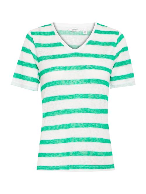b.young Shirts 'BYSAKIA'  grøn / hvid