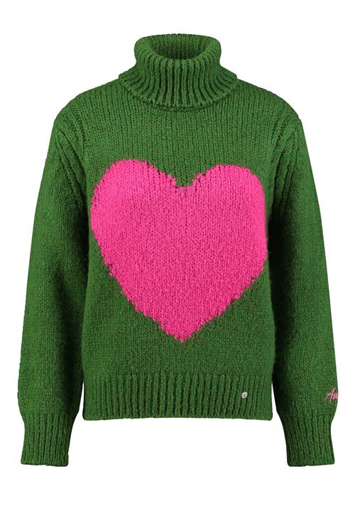 Key Largo Pullover 'Warm'  grøn / fuchsia