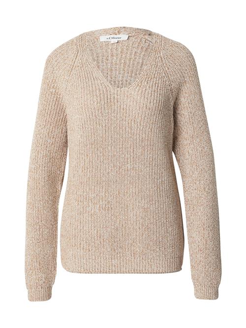 s.Oliver Pullover  brun-meleret