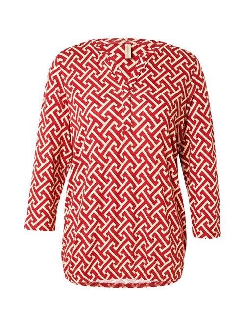 Soyaconcept Bluse 'FELICITY'  creme / rød
