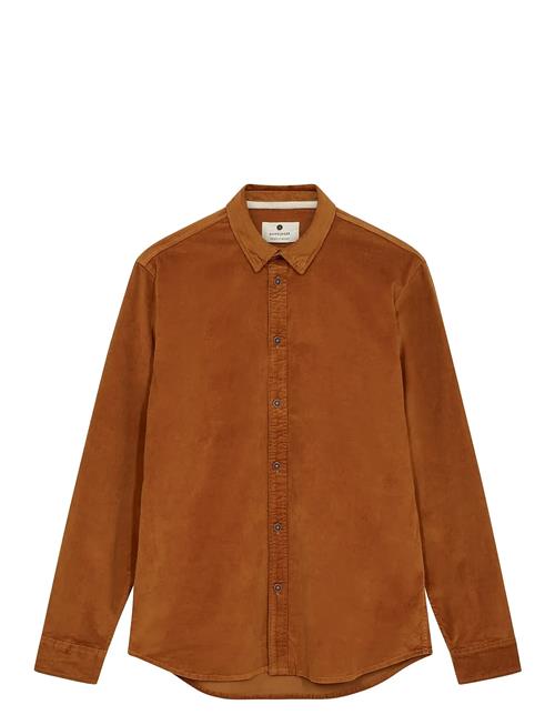 Akleif Solid Cord Shirt Anerkjendt Brown