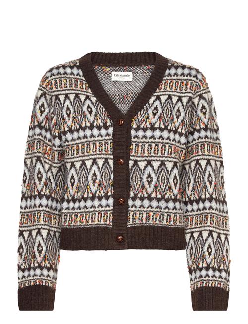 Saxoll Knit Cardigan Ls Lollys Laundry Brown