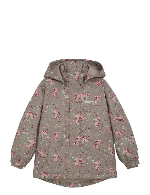 Snow Jacket Aop Minymo Brown