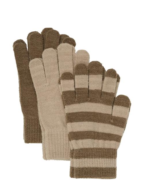 Magic Gloves Knit 3-Pack Minymo Beige
