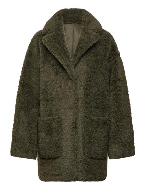 Msalda Reversible Faux Fur Jacket Minus Green