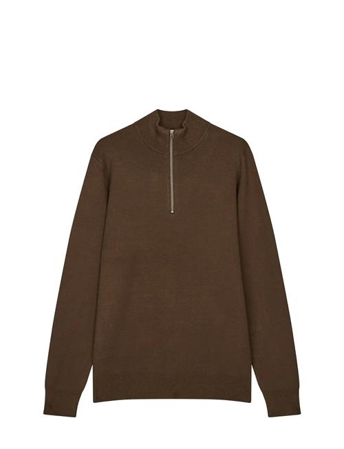 Urban Chase Half Zip Knit Mads Nørgaard Brown