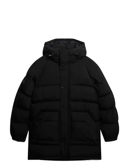 Xpd Longline Baffle Parka Superdry Black