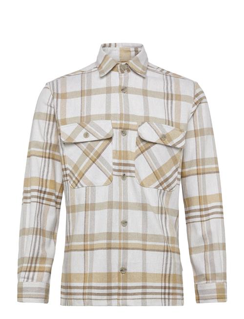 Jack & Jones Jprrayle Melange Check L/S Overshirt Sn Jack & J S Cream