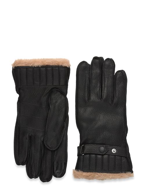 Barbour Leather Utility Gloves Barbour Black