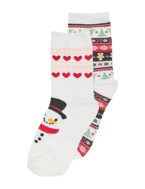 Kogchristmas 2-Pack Sock Box Acc Kids Only White
