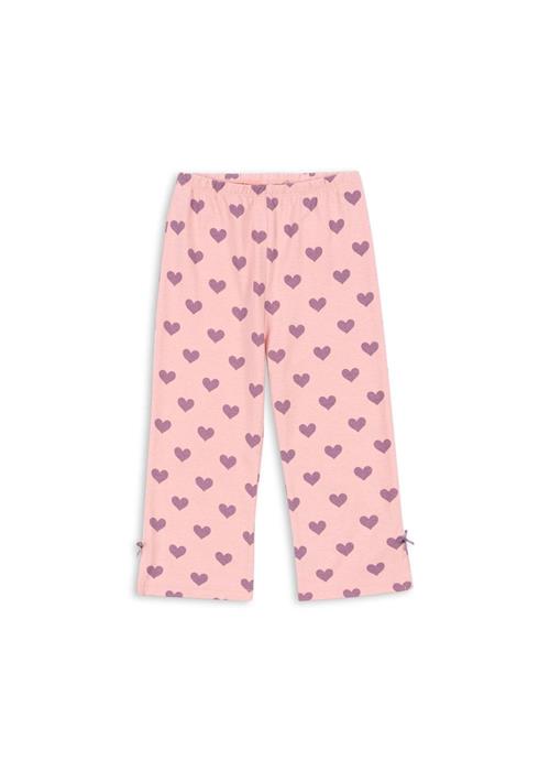 Konges Sløjd GOTS Drey Leggings Med Slids Hortensia Coeur  Hortensia Coeur 5-6 Y  Lyserød  5-6 år  kvinde