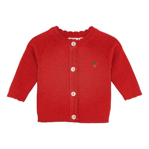 Flöss Kaya Cardigan Poppy Red  Poppy Red-80 cm  Rød  80 cm  kvinde