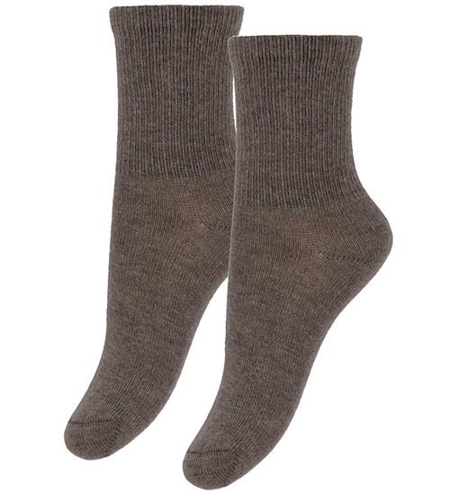 Minymo Strømper - 2-pak - Chestnut Melange