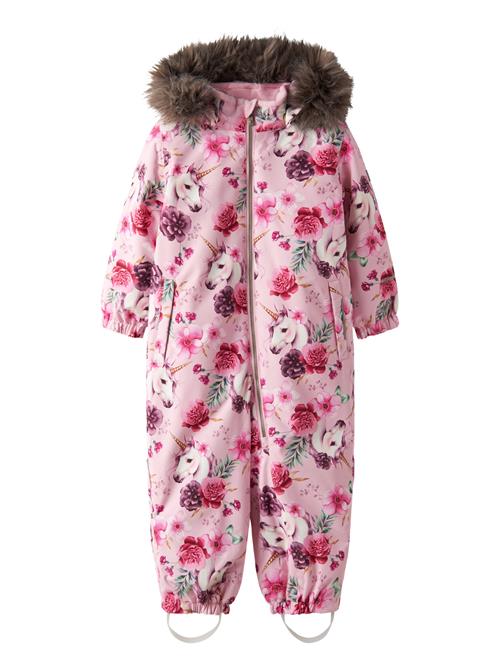 NAME IT Flyverdragt Snow10 Parfait Pink Floral Unicorn
