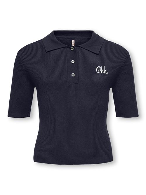 Se ONLY KIDS Strik Poloshirt Natascha Night Sky hos SmartKidz