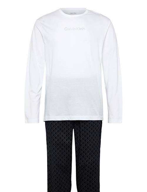 Ls Tee Pant Set Calvin Klein White