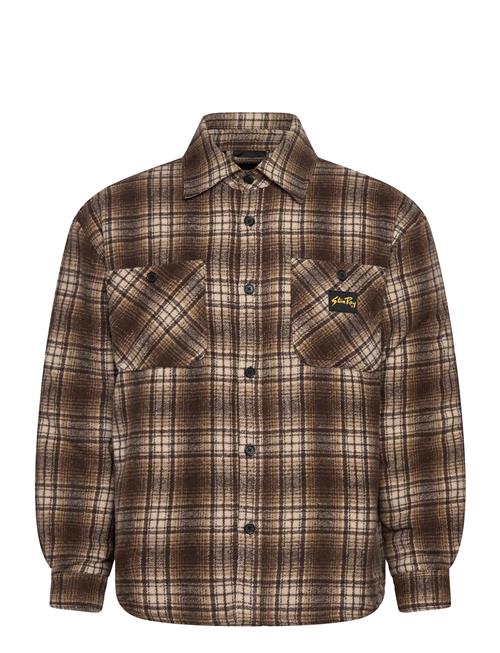 Quilted Plaid Overshirt Stan Ray Brown