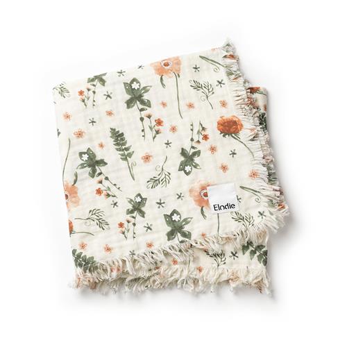 Elodie Blødt Bomuldstæppe Meadow Blossom One Size    One Size  unisex