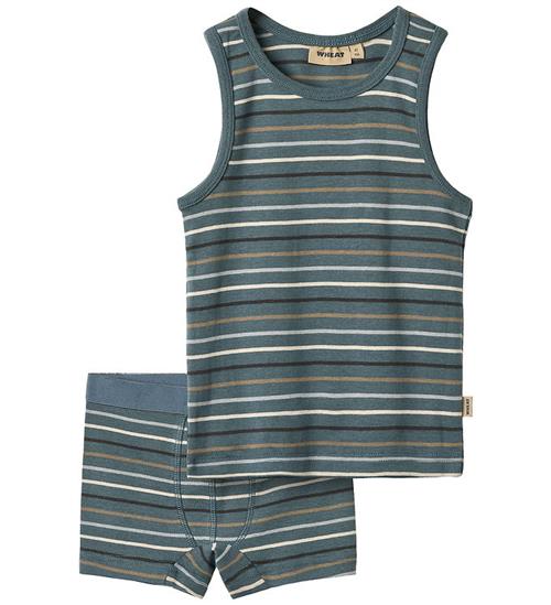 Wheat Undertøj - Undertrøje/Boxershorts - Lui - Blue Multi Strip