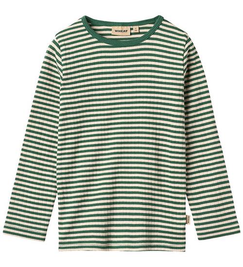 Wheat Bluse - Stig - Green Stripe