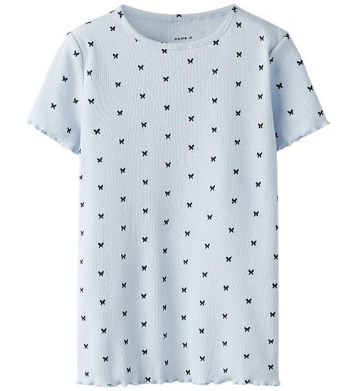 Name It T-shirt - Rib - NkfKarlia - Xenon Blue
