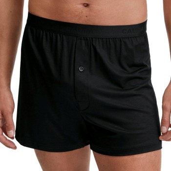 Calida Natural Cooling Boxer Shorts Sort tencel X-Large Herre